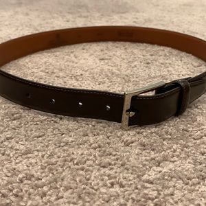 Brooks Brothers Mens Genuine Leather Belt